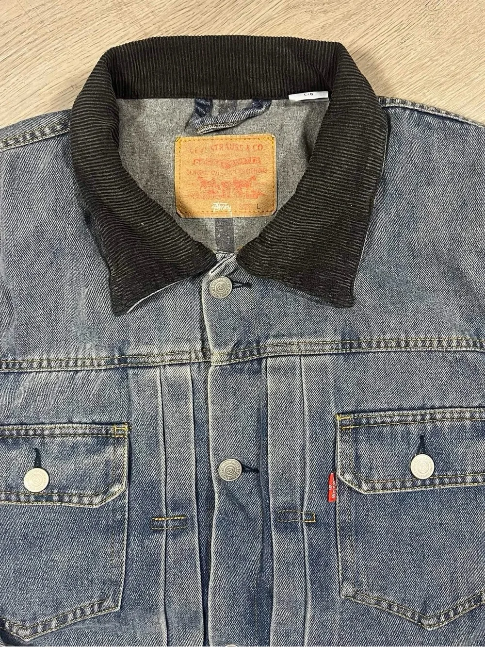 Stussy Levi’s Denim Jacket Size Large